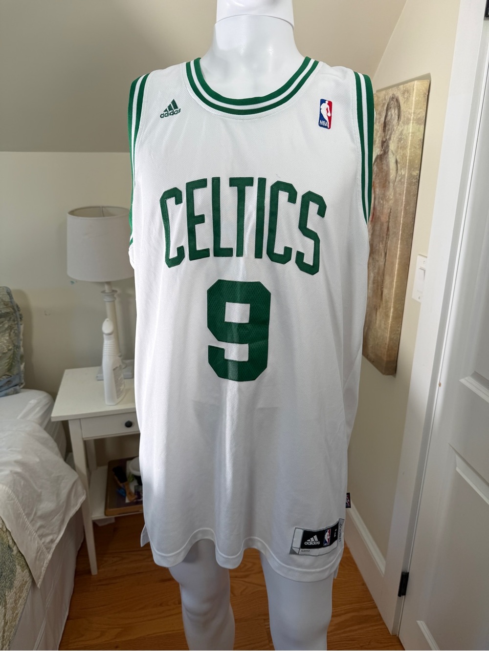 Rajon Rondo Boston Celtics Adidas Swingman Jersey White Green Size XL NBA